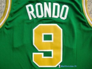 Maillot NBA Pas Cher Boston Celtics Rajon Rondo 9 Vert Or