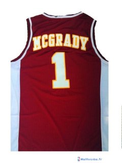 Maillot NCAA Pas Cher Mountzion Tracy McGrady 1 Rouge