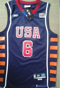 Maillot NBA Pas Cher USA 2004 McGrady 6 Noir