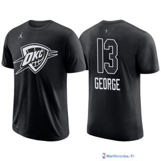 Maillot Manche Courte All Star 2018 Paul George 13 Noir