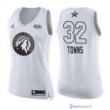 Maillot NBA Pas Cher All Star 2018 Femme Karl Anthony 32 Towns Blanc