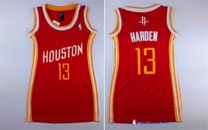 Maillot NBA Pas Cher Houston Rockets Femme James Harden 13 Rouge