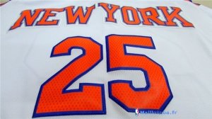 Maillot NBA Pas Cher New York Knicks Derrick Rose 25 Blanc