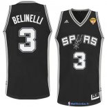 Maillot NBA Pas Cher Finales San Antonio Spurs Belinelli 3 Noir