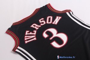 Maillot NBA Pas Cher Philadelphia Sixers Femme Allen Iverson 3 Noir