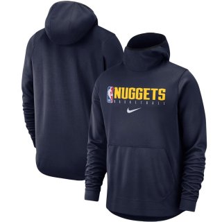 Denver Nuggets Nike Navy Spotlight Practice Performance Pullover Hoodie