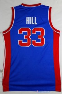 Maillot NBA Pas Cher Detroit Pistons Grant Hill 33 Retro Bleu