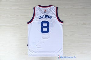 Maillot ABA Pas Cher Denver Nuggets Gallinari 8 Blanc