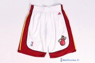 Pantalon NBA Pas Cher Miami Heat Blanc Rouge