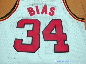 Maillot NCAA Pas Cher Maryland Leonard Kevin 34 Bias Blanc