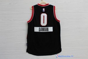 Maillot NBA Pas Cher Noël Portland Trail Blazers Damian 0 Noir