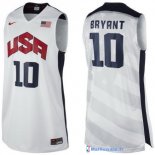 Maillot NBA Pas Cher USA 2012 Bryant 10 Blanc