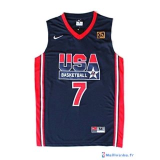 Maillot NBA Pas Cher USA 1992 Bird 7 Noir