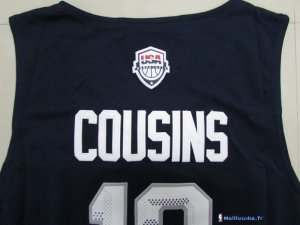 Maillot NBA Pas Cher USA 2016 DeMarcus Cousins 12 Bleu