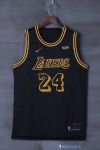 Maillot NBA Pas Cher Los Angeles Lakers Kobe Bryant 24 Noir Ville 2017/18