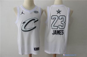 Maillot NBA Pas Cher NBA All Star 2018 Lebron James 23 Blanc