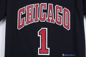 Maillot NBA Pas Cher Chicago Bulls Derrick Rose 1 Noir MC
