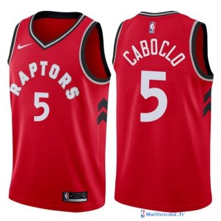 Maillot NBA Pas Cher Toronto Raptors Bruno Caboclo 5 Rouge Icon 2017/18