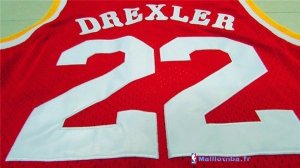 Maillot NBA Pas Cher Houston Rockets Clyde Drexler 22 Retro Rouge