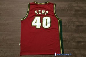 Maillot NBA Pas Cher Seattle Supersonics Shawn Kemp 40 Retro Rouge