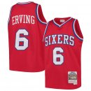 Philadelphia 76ers Julius Erving Mitchell & Ness Red Swingman Throwback Jersey