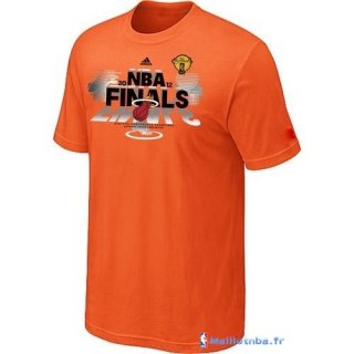 T-Shirt NBA Pas Cher Miami Heat Orange 1