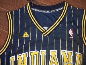 Maillot NBA Pas Cher Indiana Pacers Paul George 24 Bleu Bande