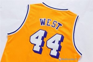 Maillot NBA Pas Cher Los Angeles Lakers Jerry West 44 Jaune