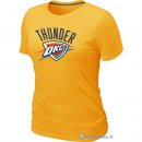 T-Shirt NBA Pas Cher Femme Oklahoma City Thunder Jaune