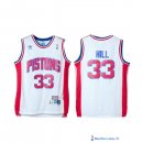 Maillot NBA Pas Cher Detroit Pistons Grant Hill 33 Retro Blanc