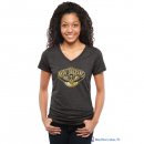 T-Shirt NBA Pas Cher Femme New Orleans Pelicans Noir Or