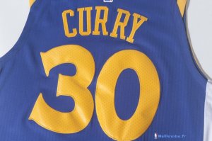 Maillot NBA Pas Cher Golden State Warriors Stephen Curry 30 Bleu 2017/18