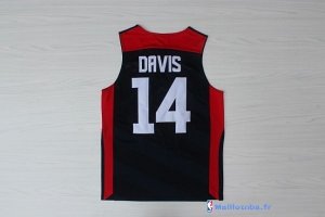 Maillot NBA Pas Cher USA 2012 Anthony Davis 14 Noir