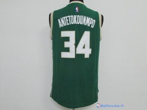 Maillot NBA Pas Cher Milwaukee Bucks Giannis Antetokounmpo 34 Vert