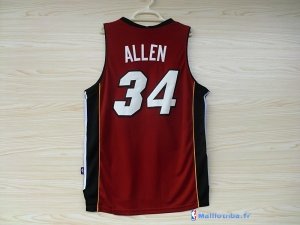 Maillot NBA Pas Cher Miami Heat Ray Allen 34 Rouge Noir