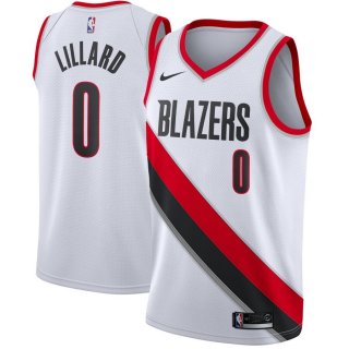 Portland Trail Blazers Damian Lillard Nike White Swingman Jersey - Association Edition