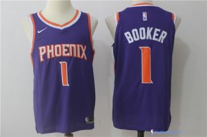 Maillot NBA Pas Cher Phoenix Suns Devin Booker 1 Purpura Icon 2017/18