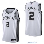 Maillot NBA Pas Cher San Antonio Spurs Kawhi Leonard 2 Blanc Association 2017/18