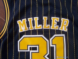 Maillot NBA Pas Cher Indiana Pacers Reggie Miller 31 Bleu Bande