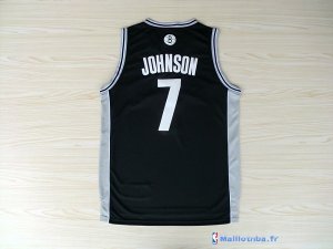 Maillot NBA Pas Cher Brooklyn Nets Earvin Johnson 7 Noir