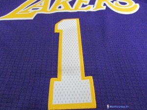 Maillot NBA Pas Cher Los Angeles Lakers D'Angelo Russell 1 Pourpre MC