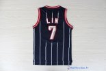 Maillot NBA Pas Cher Houston Rockets Jeremy Lin 7 Retro Bleu