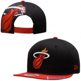 Bonnet NBA Miami Heat 2016 Noir Rouge 10