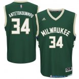 Maillot NBA Pas Cher Milwaukee Bucks Giannis Antetokounmpo 34 Vert