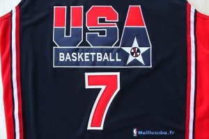 Maillot NBA Pas Cher USA 1992 Bird 7 Noir