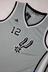 Maillot NBA Pas Cher San Antonio Spurs Junior LaMarcus Aldridge 12 Gris