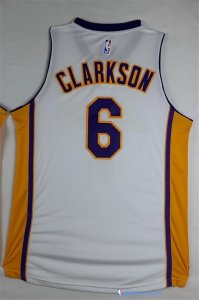 Maillot NBA Pas Cher Los Angeles Lakers Jordan Clarkson 6 Blanc