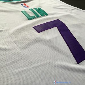 Maillot NBA Pas Cher Charlotte Hornets Jeremy Lin 7 Blanc