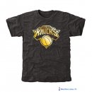 T-Shirt NBA Pas Cher New York Knicks Noir Or