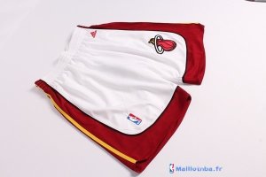 Pantalon NBA Pas Cher Miami Heat Blanc Rouge